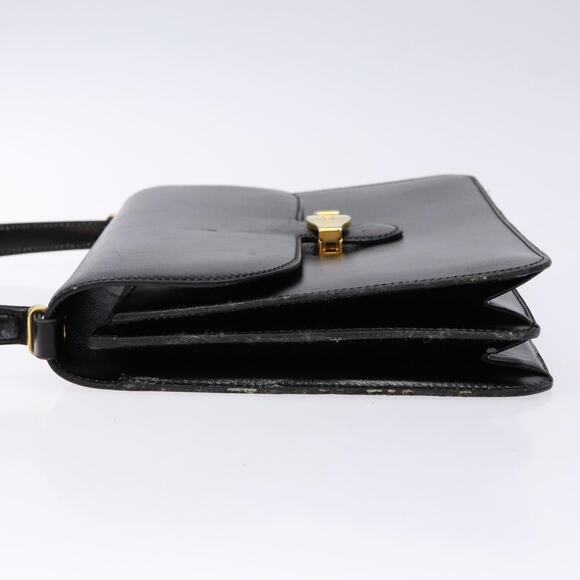 DIOR Shoulder Bag Leather Black Gold - Picture 5 of 13